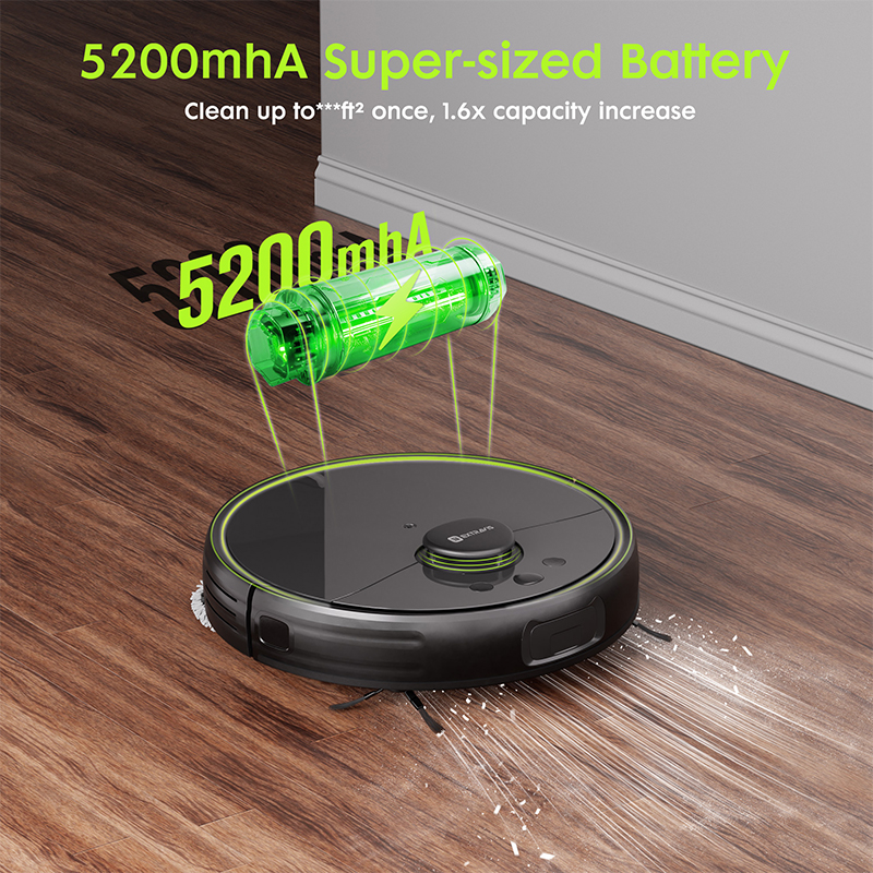 Robot Vacuum And Mop, V5 Self-Emptying 8500pa Suction, Pet Hair Tangle Cutter™, 75-Day Capacity, Cat Laser, All-In-One Station, Robotic Vacuum Cleaner For Pet Hair, Hard Floors, Tile, Carpet